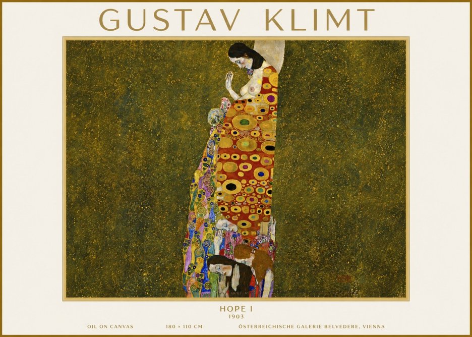 Klimt Hope I No4 - Poster