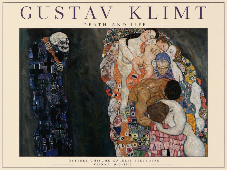 Klimt Death and Life No3 - Poster