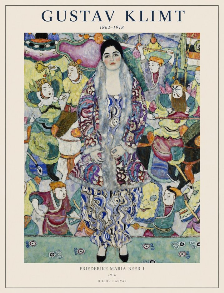 Klimt Friederike Maria Beer I No1 - Poster
