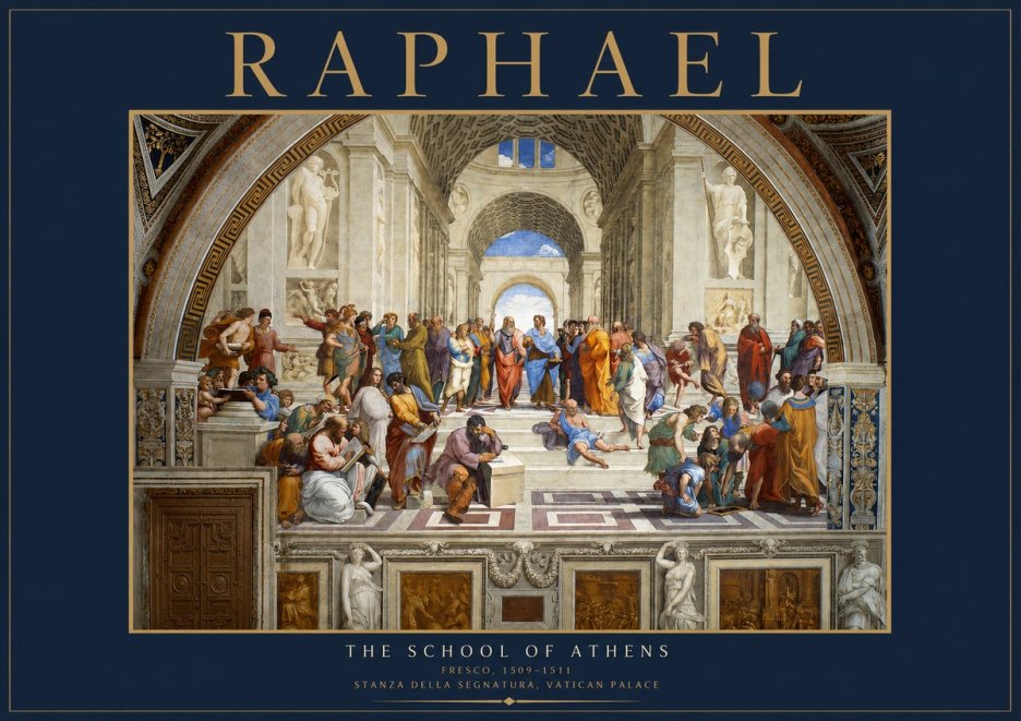 Raphael The School of Athens No2 - Poster
