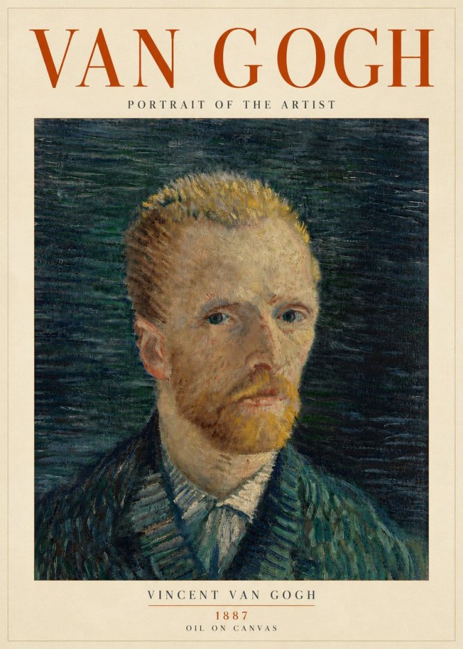 Van Gogh Portrait of the Artist II No5 - Poster
