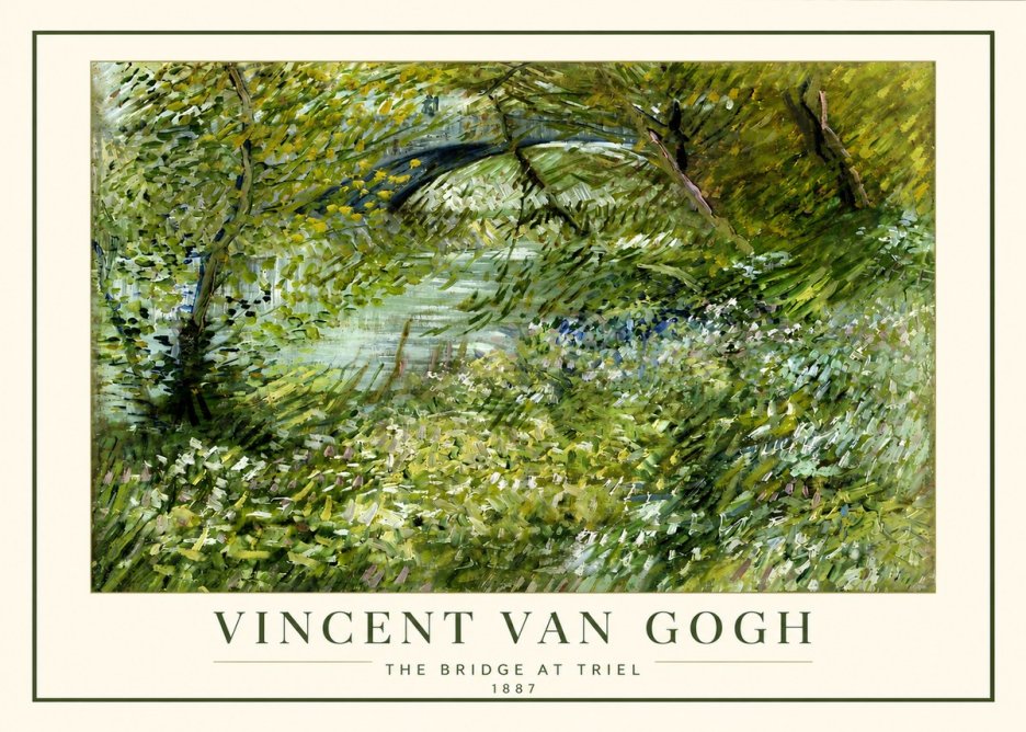 Van Gogh The Bridge at Triel No4 - Poster