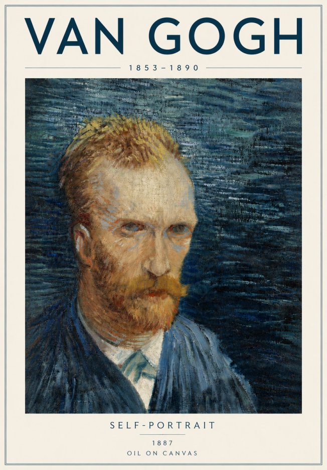 Van Gogh Self-portrait VI No5 - Poster