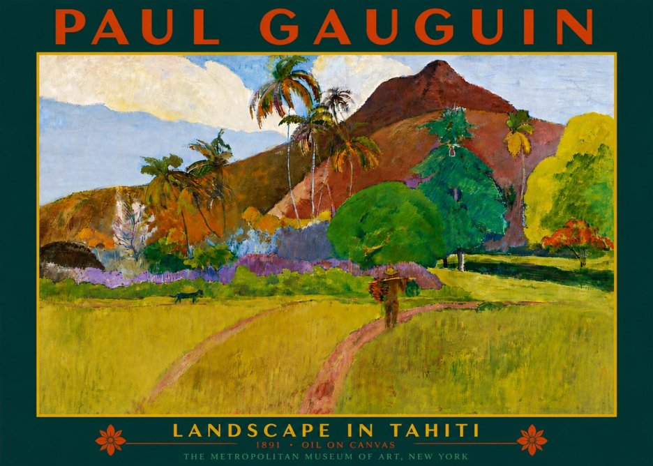 Paul Gauguin Landscape in Tahiti II No6 - Poster