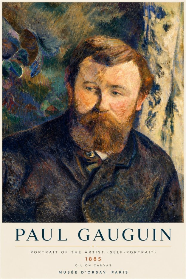 Paul Gauguin Portrait of the Artist (Self-portrait) No4 - Poster