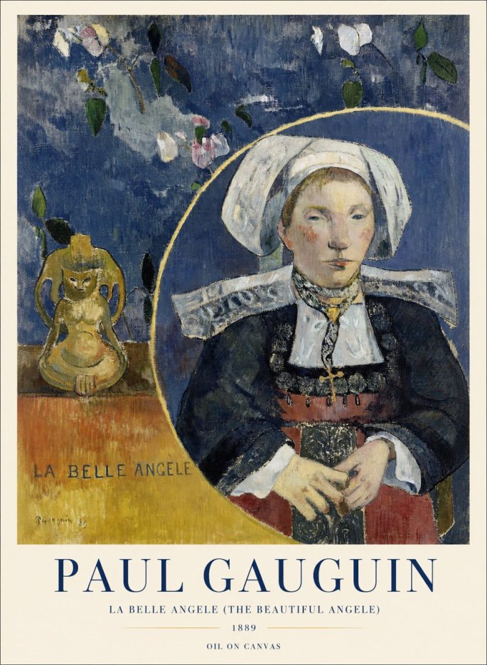 Paul Gauguin La Belle Angele No4 - Poster