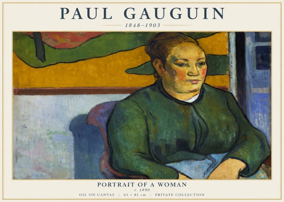 Paul Gauguin Portrait of a Woman No5 - Poster