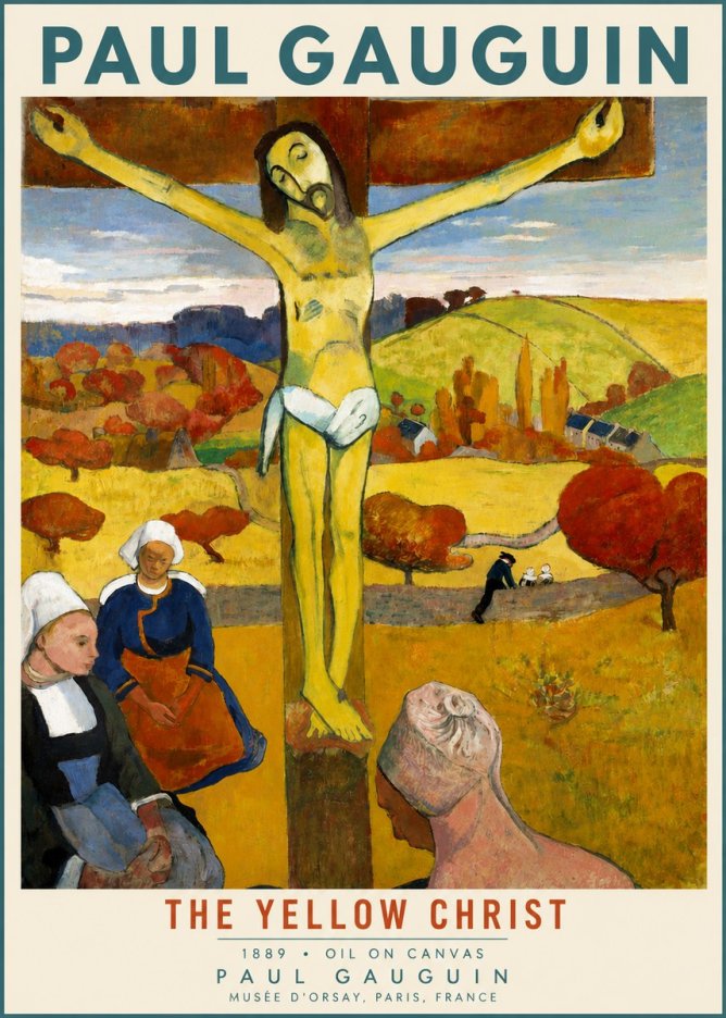 Paul Gauguin The Yellow Christ No3 - Poster