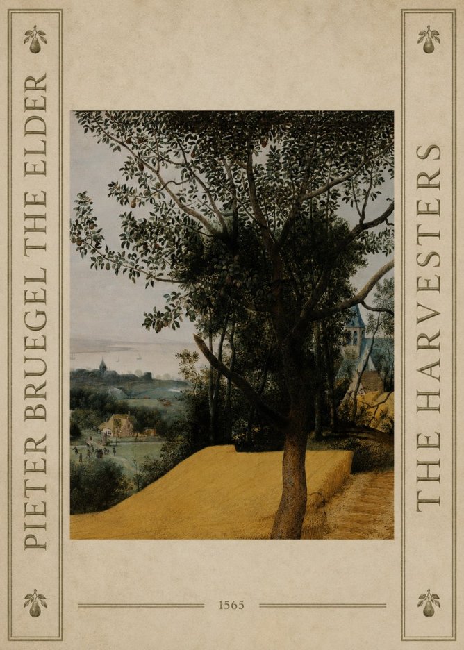 Pieter Bruegel The Harvesters III No4 - Poster