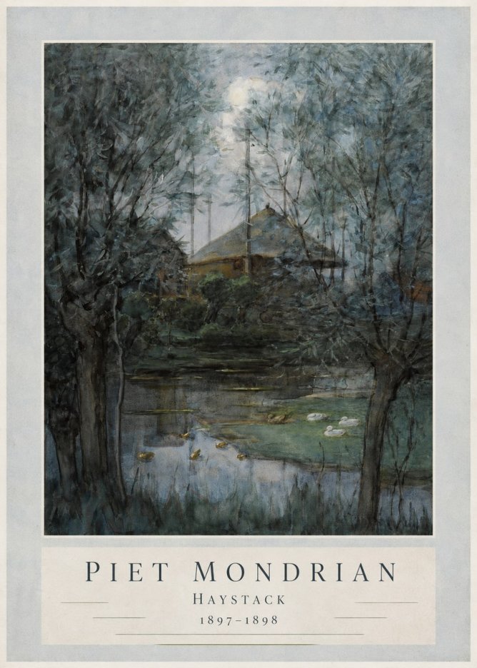 Piet Mondrian Haystack No3 - Poster