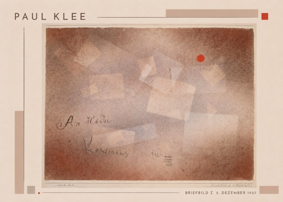 Paul Klee Briefbild Z. 5. Dezember 1927 No1 - Poster