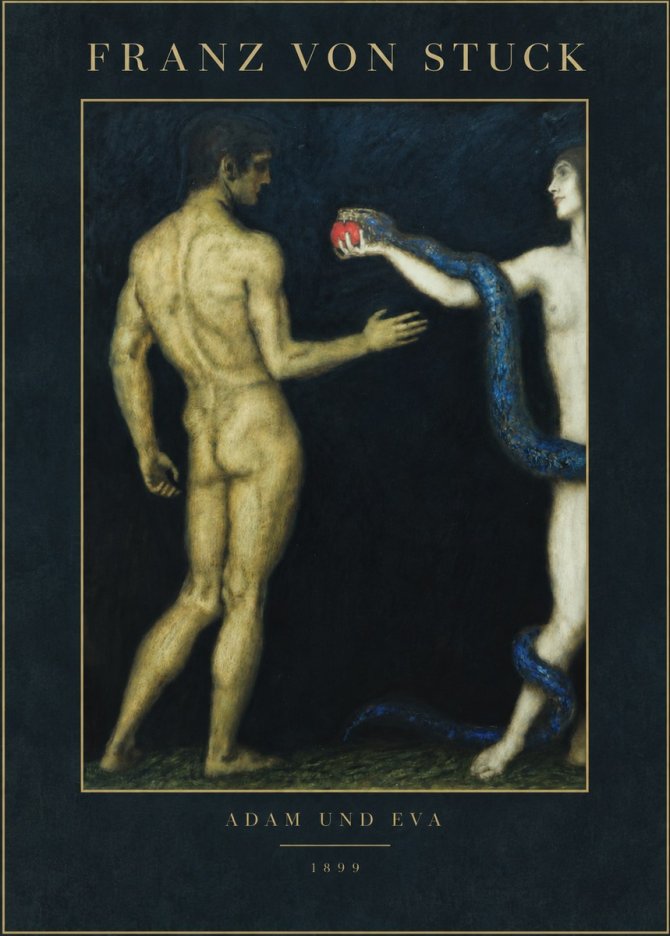 Franz von Stuck Adam Und Eva No3 - Poster