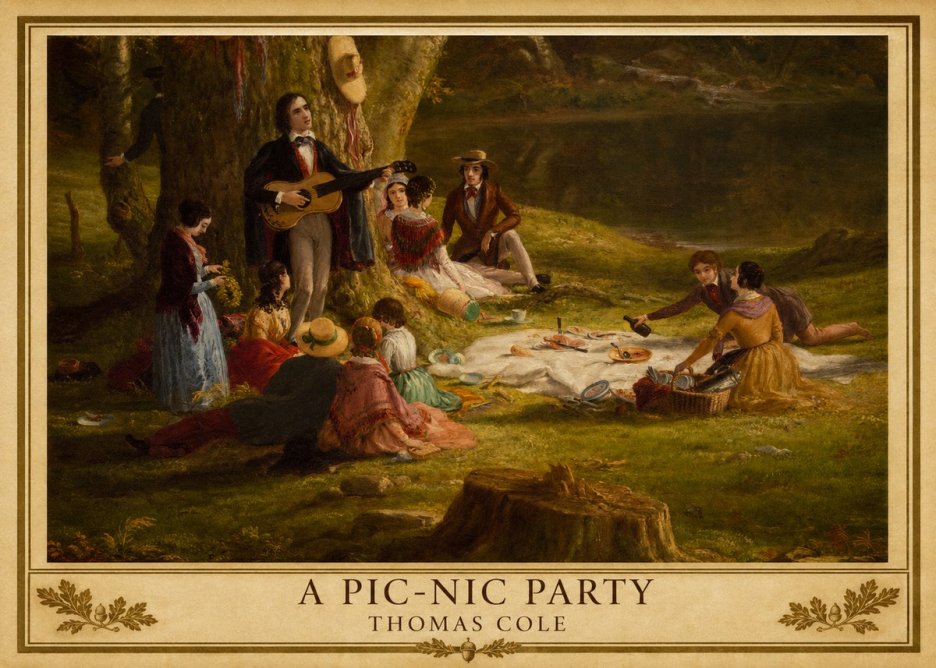 Thomas Cole A Pic-nic Party No5 - Poster