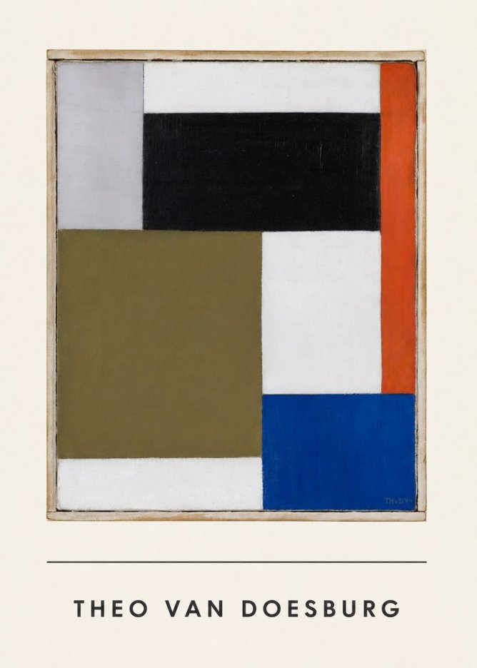 Theo van Doesburg Composition Xxii No3 - Poster
