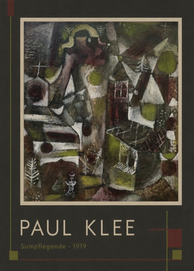 Paul Klee Sumpflegende II No1 - Poster