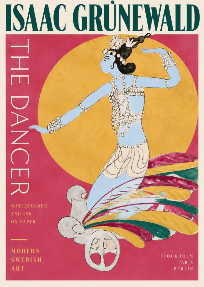 Isaac Grünewald Dancer on a Chariot No3 - Poster