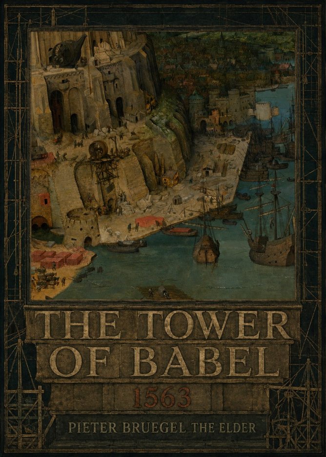 Pieter Bruegel The Tower of Babel VI No5 - Poster