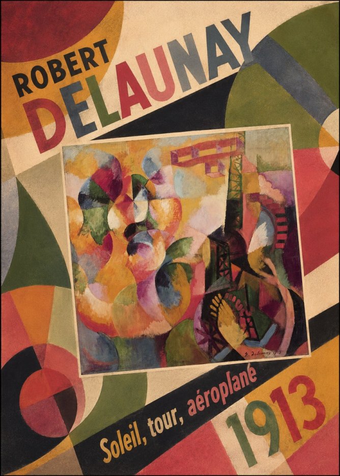 Robert Delaunay Soleil, Tour, Aéroplane No6 - Poster