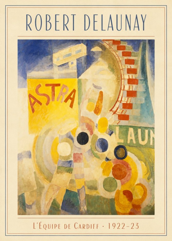Robert Delaunay L'équipe De Cardiff No3 - Poster