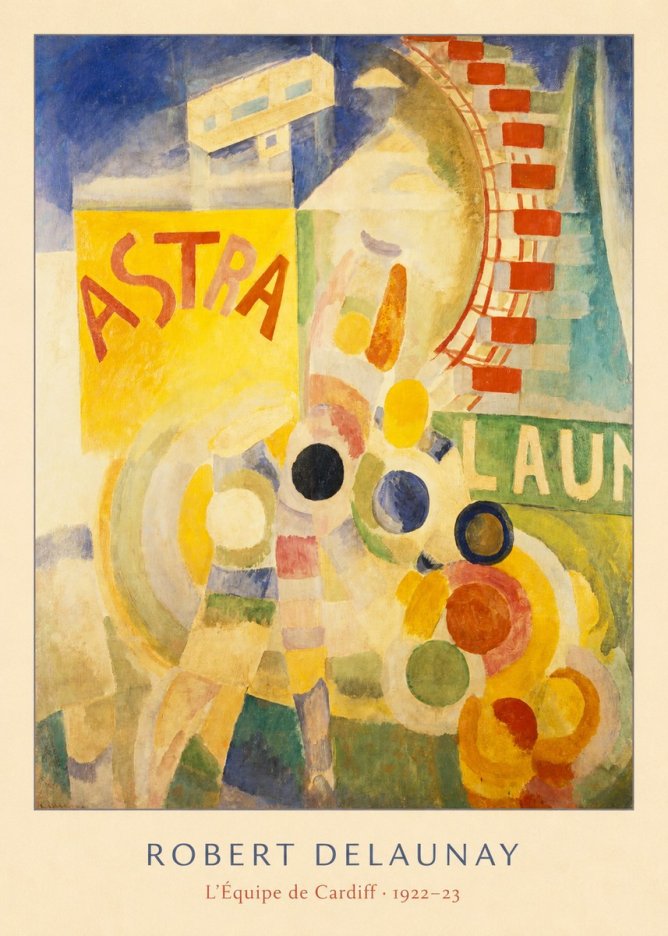Robert Delaunay L'équipe De Cardiff No6 - Poster
