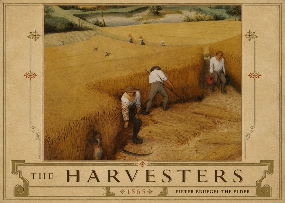 Pieter Bruegel The Harvesters IV No5 - Poster