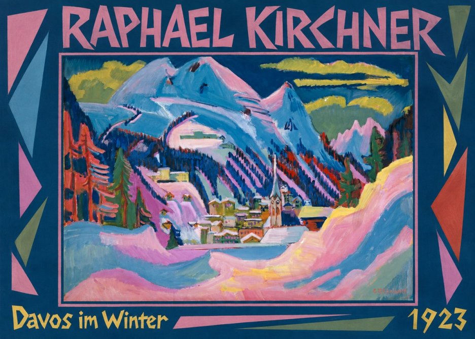 Raphael Kirchner Davos Im Winter No1 - Poster