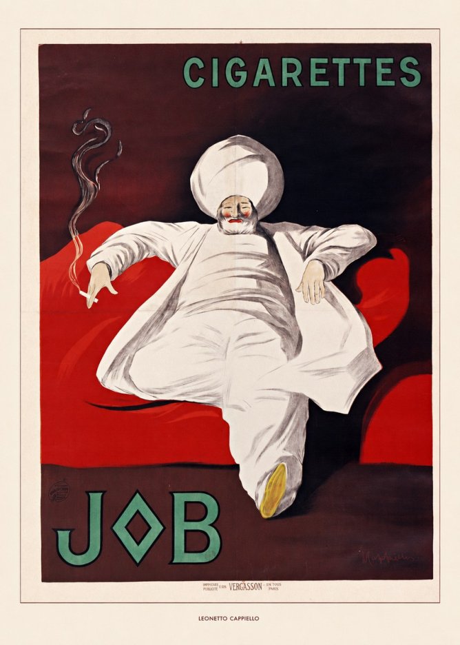 Leonetto Cappiello Job Cigarettes No6 - Poster