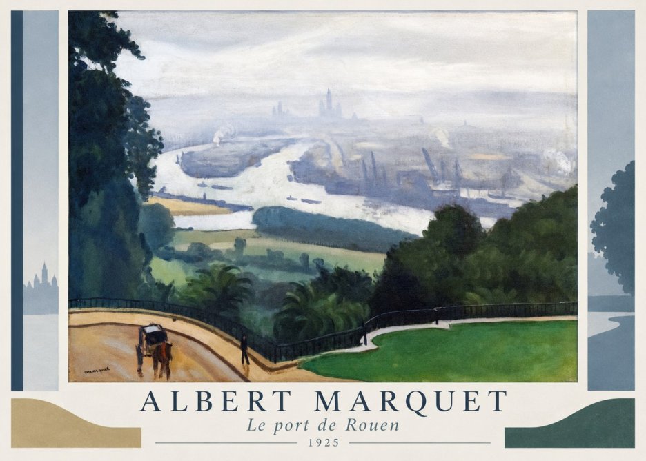 Albert Marquet Le Port De Rouen No1 - Poster