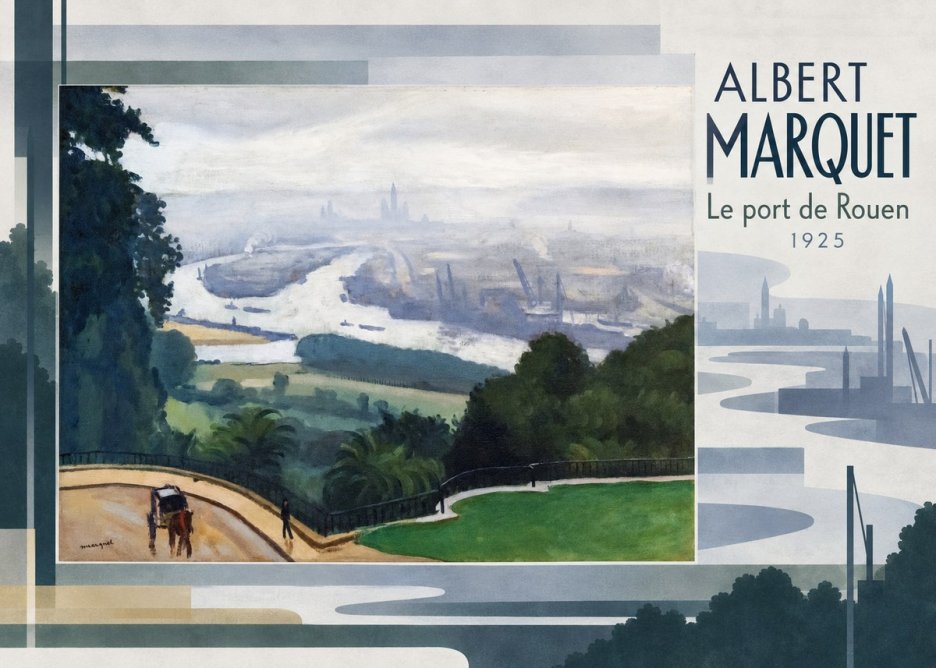 Albert Marquet Le Port De Rouen No5 - Poster
