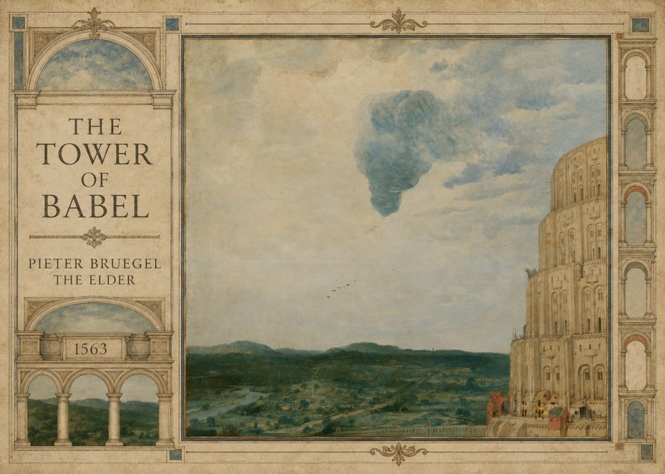 Pieter Bruegel The Tower of Babel VIII No2 - Poster