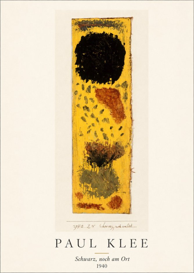 Paul Klee Schwarz, Noch Am Ort No3 - Poster