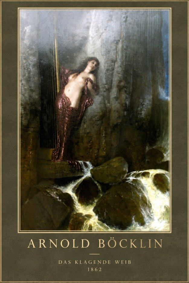Arnold Böcklin Das Klagende Weib No1 - Poster