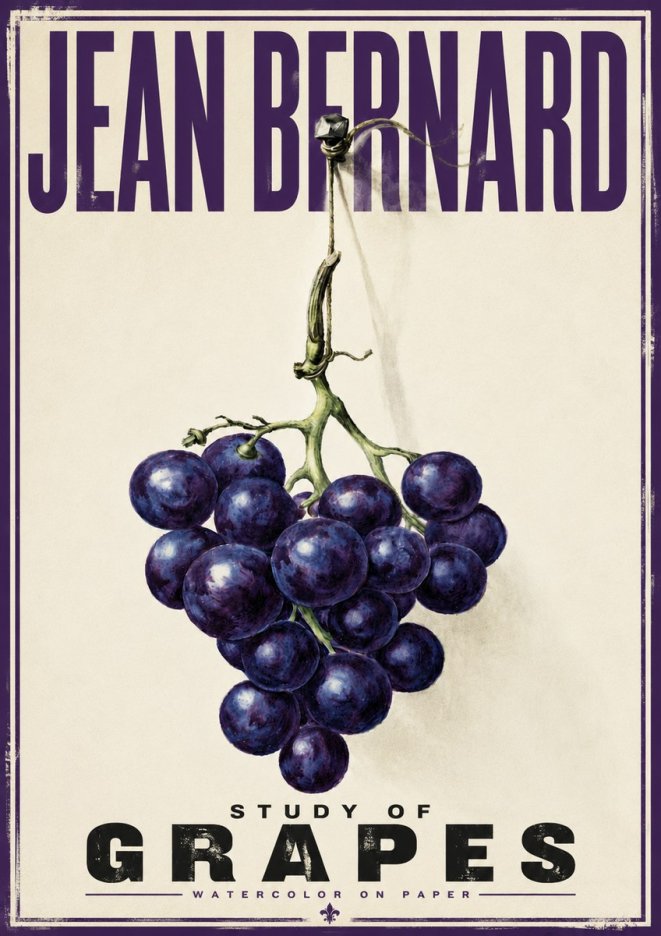 Jean Bernard Grapes No6 - Poster