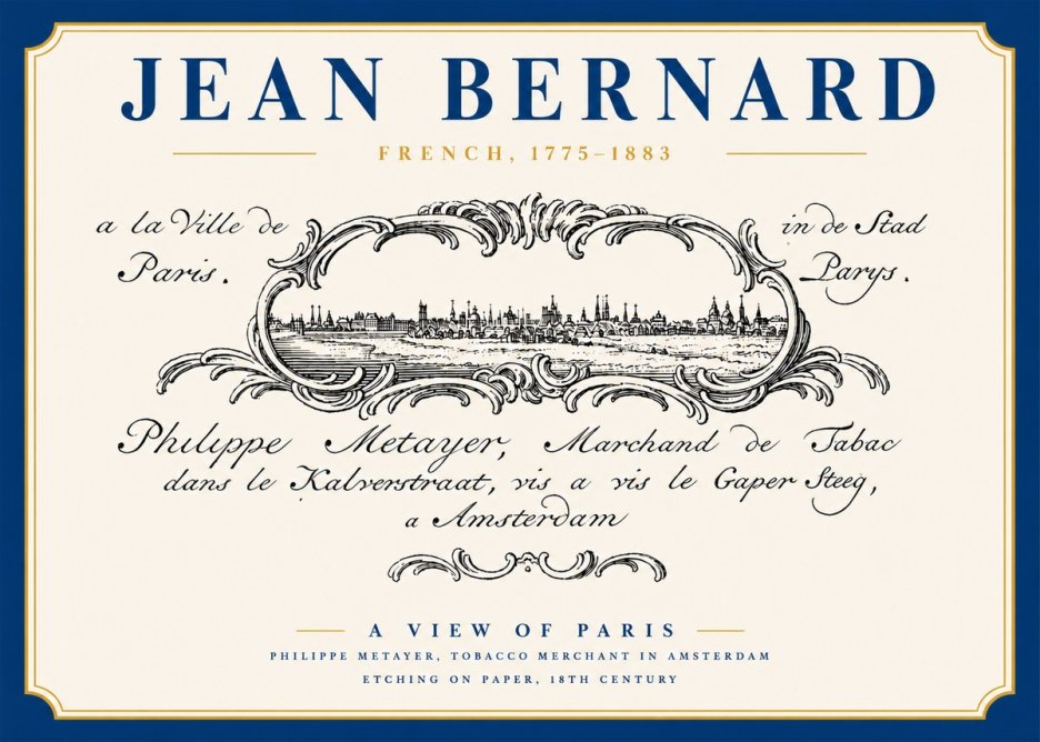 Jean Bernard A View of Paris No3 - Poster