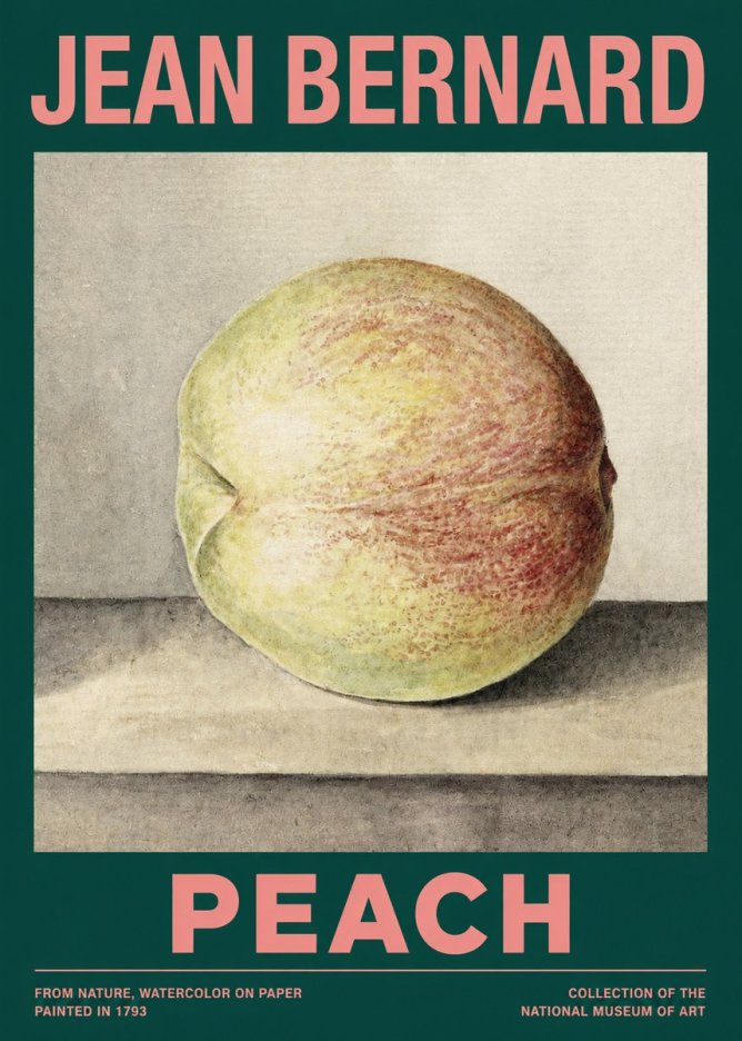 Jean Bernard Peach No2 - Poster