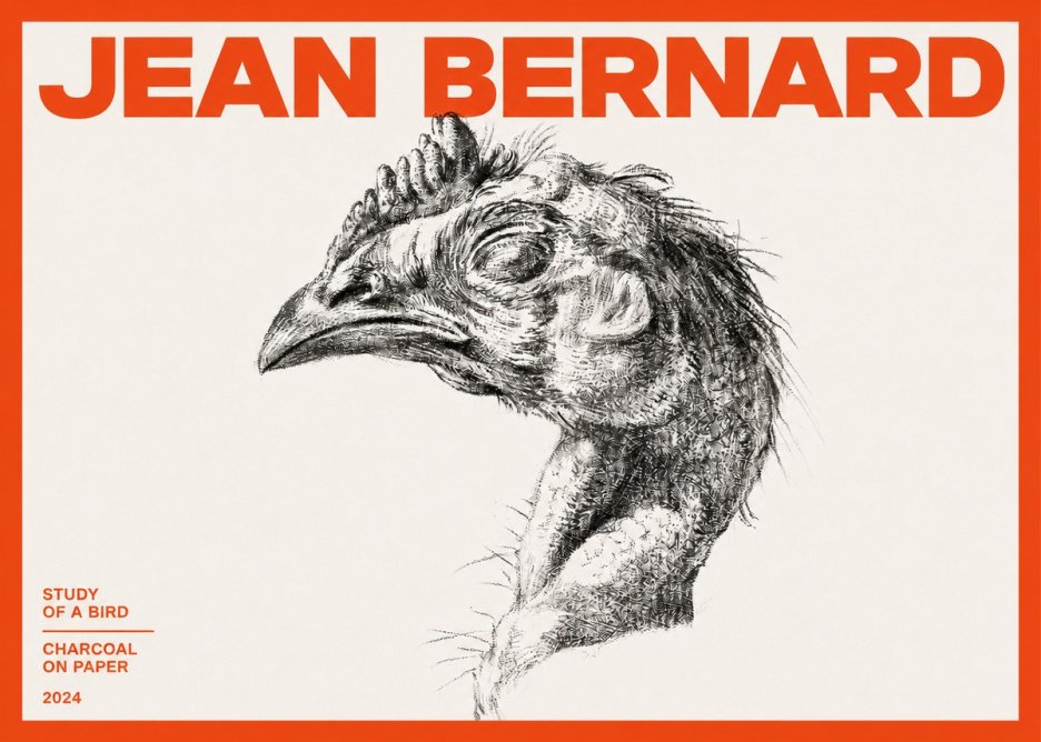 Jean Bernard Study of Form II No4 - Poster