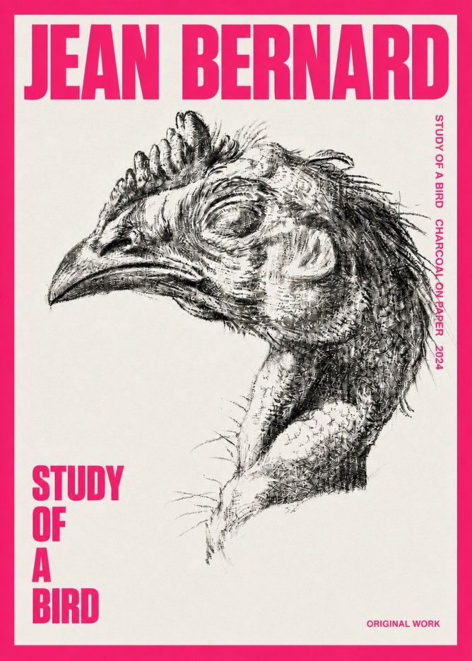 Jean Bernard Study of Form II No6 - Poster