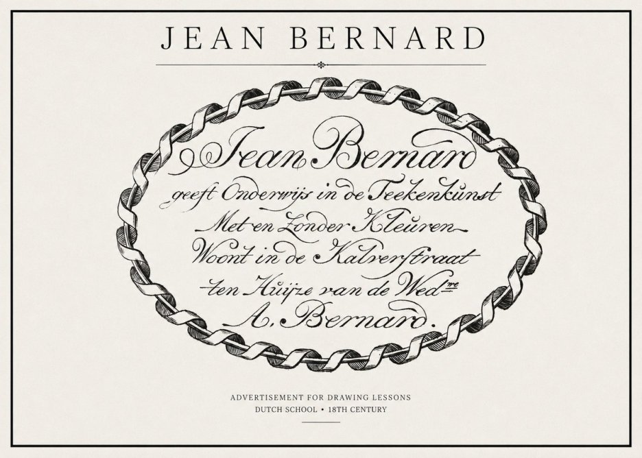 Jean Bernard Jean Bernard - Teacher of the Art of Drawing No2 - Poster