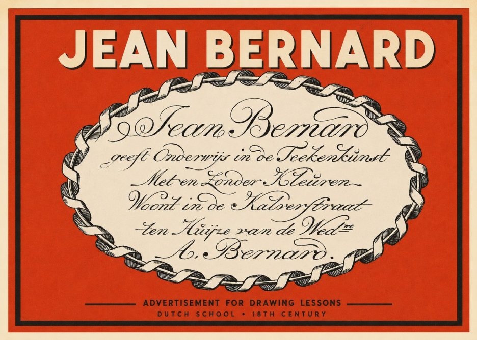 Jean Bernard Jean Bernard - Teacher of the Art of Drawing No3 - Poster