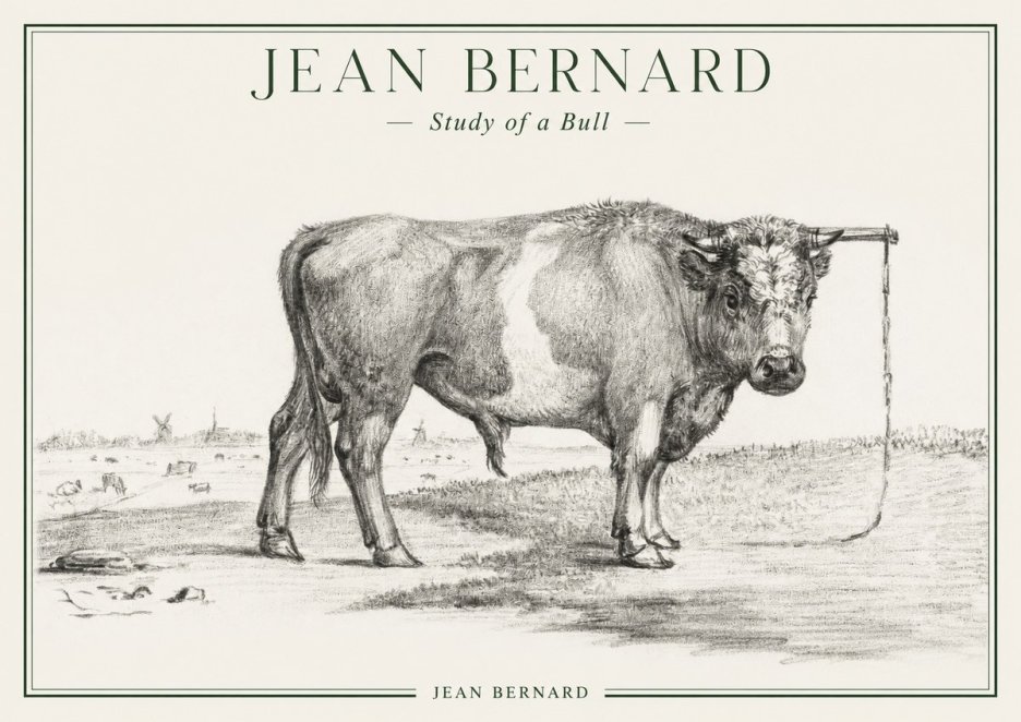 Jean Bernard Study of a Bull III No1 - Poster