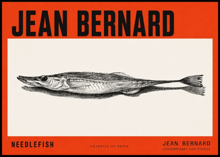 Jean Bernard Needlefish No2 - Poster