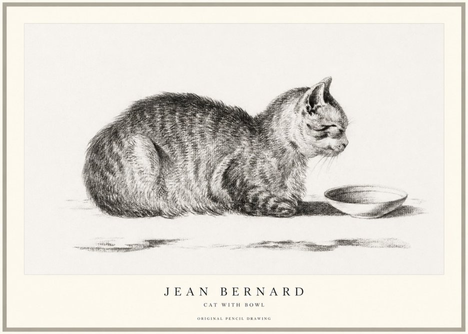 Jean Bernard The Cat No2 - Poster