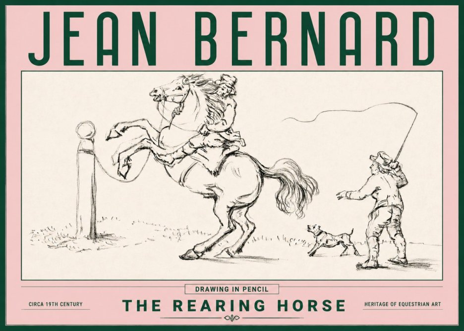 Jean Bernard The Rearing Horse I No4 - Poster