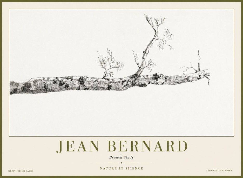 Jean Bernard Tree Branch Study No2 - Poster