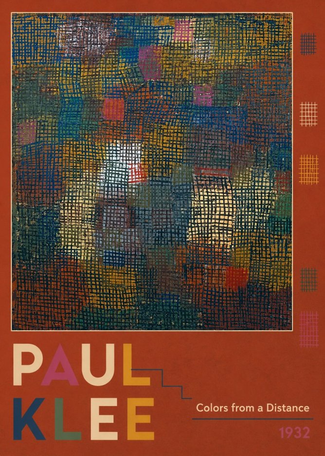 Paul Klee Colors from a Distance No3 - Poster