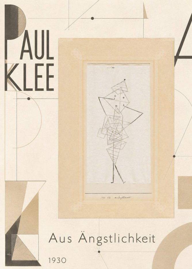 Paul Klee Aus Ängstlichkeit No5 - Poster