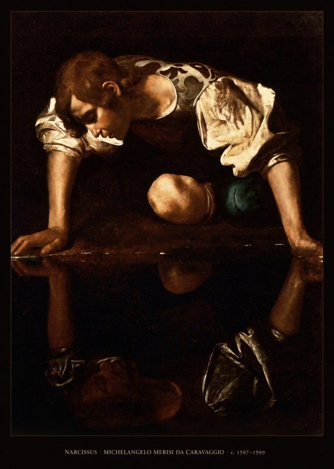 Michelangelo Merisi da Caravaggio Narcissus I No6 - Poster