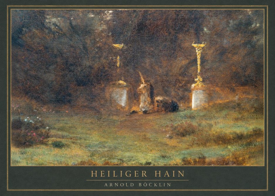 Arnold Böcklin Heiliger Hain No1 - Poster