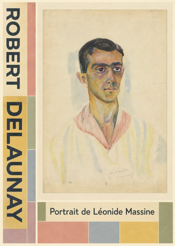 Robert Delaunay Portrait De Léonide Massine No5 - Poster