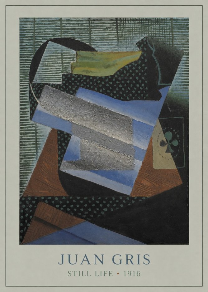 Juan Gris Still Life II No3 - Poster